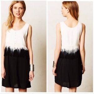 Anthropologie Maeve Dip Dye Fringe Dress